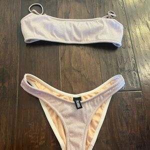 Triangl pink bikini